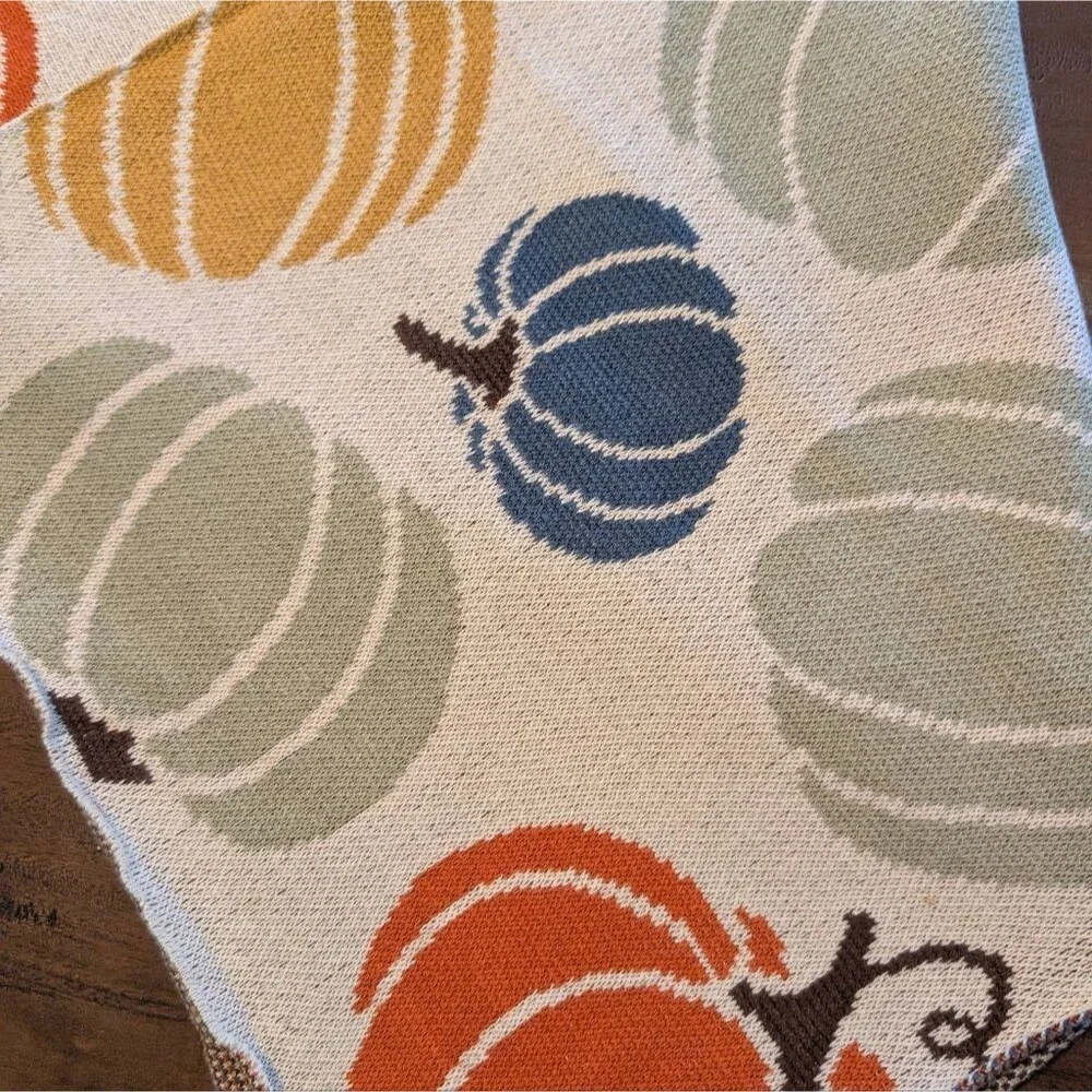 NWT Rachel Zoe Multicolor Pumpkin Table Runner